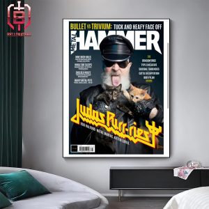 Judas Purr-riest Rob Halford Metal Maniac Kitten Lover In Metal Hammer Magazine Home Decor Poster Canvas