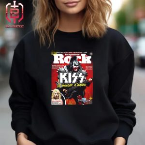 KISS Magazine Cover Gene Simmons Rocks The Cover Of The Latest Issue Of France Les Legendes Du Rock Magazine Unisex T-Shirt
