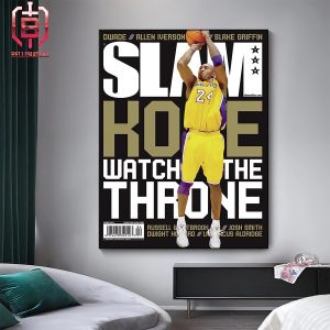 Kobe Bryant On Slam Cover Watch The Throne Home Decor Poster Canvas