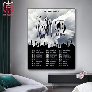 Korn Announce North American Tour 2024 With Gojira And Spiritbox Home Decor Poster Canvas
