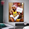 Lebron James Scoring King Makes History As The Only Player To Ever Reach 40000 Points In NBA History Home Decor Poster Canvas