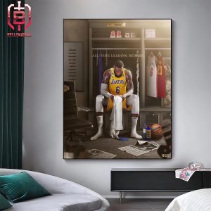 Lebron James Scoring King Makes History As The Only Player To Ever Reach 40000 Points In NBA History Home Decor Poster Canvas