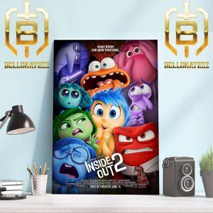 Make Room For New Emotions Inside Out 2 Official Poster Home Decor Poster Canvas