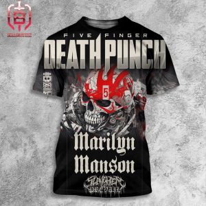 Marilyn Manson Will Be Going On Tour With Five Finger Death Punch This Summer All Over Print Shirt