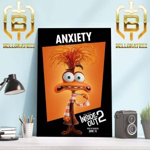 Maya Hawke Voices Anxiety In Inside Out 2 Disney And Pixar Official Poster Home Decor Poster Canvas