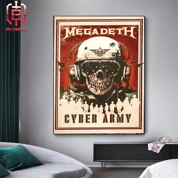 Megadeath Cyber Army 2024 Premium Merchandise Home Decor Poster Canvas
