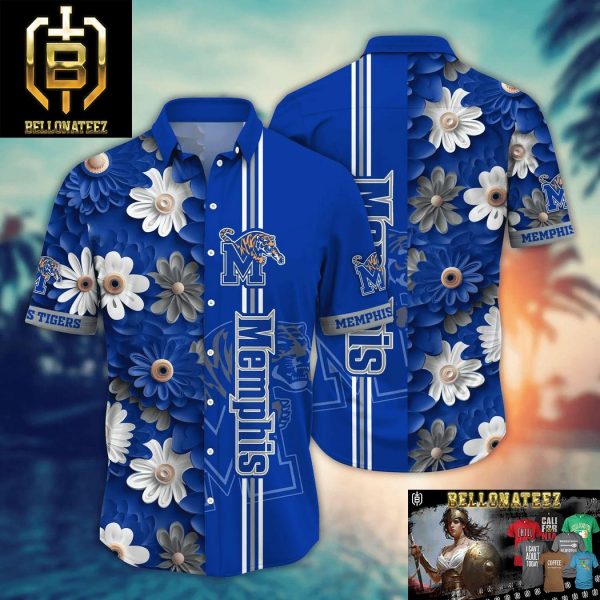 Memphis Tigers NCAA Flower Aloha Hawaiian Shirt For Men And Women