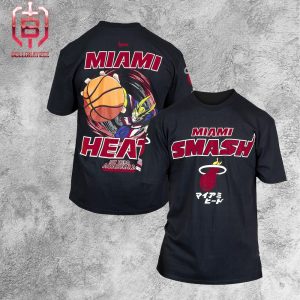 Miami Heat NBA x My Hero Academia All Might Smash Merchandise Fan Gift Shirt
