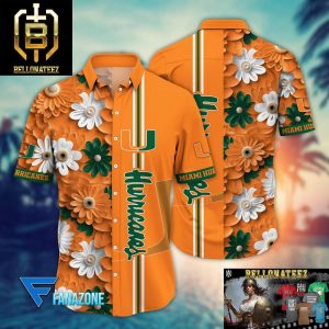 Miami Hurricanes NCAA Flower Aloha Hawaiian Shirt For Men And Women