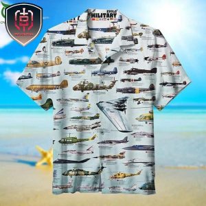 Military Aircraft Evolution Unisex For Men And Women Tropical Summer Hawaiian Shirt