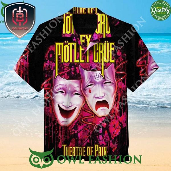 Motley Crue Theatre of pain Rock Band of For Men And Women Tropical Summer Hawaiian Shirt
