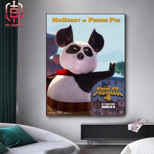 Mr Beast Will Star As Panda Pig In Kungfu Panda 4 In Theater March 8th 2024 Home Decor Poster Canvas