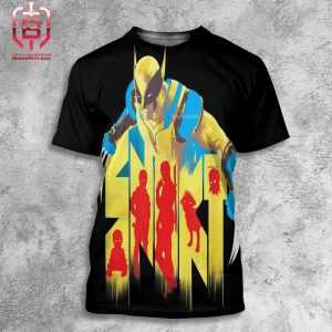 New Deadpool And Wolverine Promotional Art Deadpool 3 All Over Print Shirt