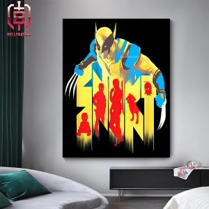 New Deadpool And Wolverine Promotional Art Deadpool 3 Home Decor Poster Canvas