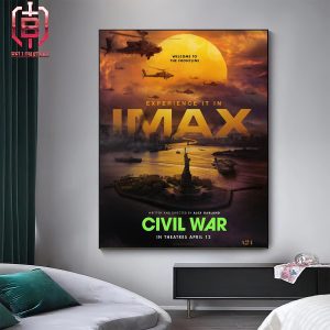 New Poster For Alex Garland’s Civil War In Theaters On April 12 Written And Directed By Alex Garland Home Decor Poster Cavas
