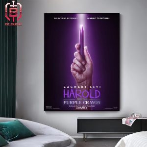 New Poster For Harold And The Purple Crayon Starring Zachary Levi Exclusively In Theaters On August Home Decor Poster Canvas