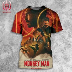 New Poster For Monkey Man Dolby Cinema Releasing In Theaters On April 5 All Over Print Shirt