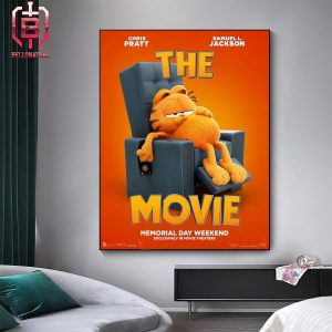New Poster For The Garfield Movie Memorial Day Weekend Releasing In Theaters On May 24 Home Decor Poster Canvas