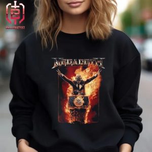 Official New Amazon Merch Of Megadeath Band Fire Skull Unisex T-Shirt