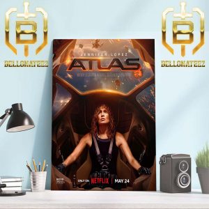 Official Poster Atlas With Starring Jennifer Lopez Home Decor Poster Canvas
