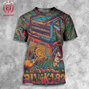 Official Poster For The Show Blink 182 Final Stop For The Australia And New Zealand At Spark Arena Auckland All Over Print Shirt