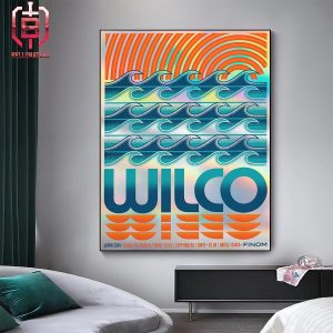 Official Poster For Wilco‘s Mini Jaunt In Japan March 6-8 2024 Home Decor Poster Canvas