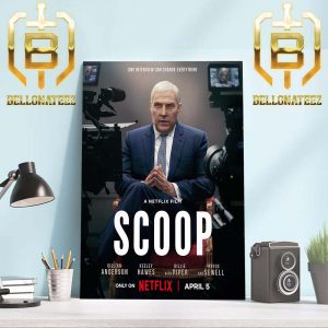 Official Poster Scoop Premieres April 5 on Netflix Home Decor Poster Canvas