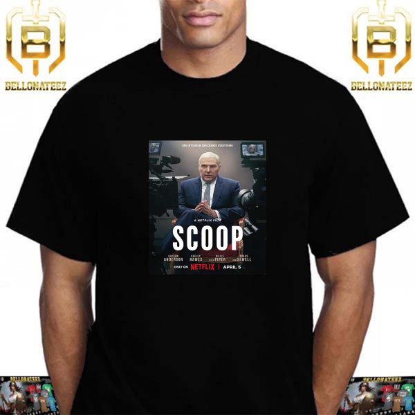 Official Poster Scoop Premieres April 5 on Netflix Unisex T-Shirt