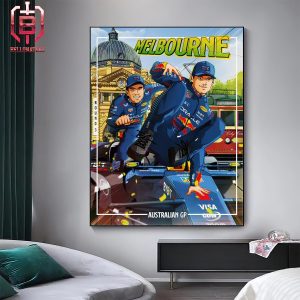 Oracle Red Bull Racing Is Ready For Australian GP At Melbourne Formula 1 Home Decor Poster Canvas