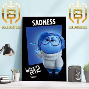 Phyllis Smith Voices Sadness In Inside Out 2 Disney And Pixar Official Poster Home Decor Poster Canvas