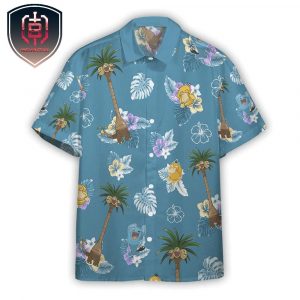 Pokemon Trendy Tropical Alolan Exeggutor Aloha Style For Summer Vacation Hawaiian Shirt