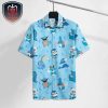 Pokemon Water Pokemon Oshawott Squirtle Totodile Pattern Blue Aloha Style For Summer Vacation Hawaiian Shirt