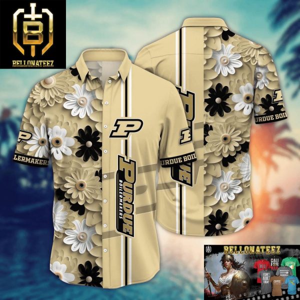 Purdue Boilermakers NCAA Flower Aloha Hawaiian Shirt For Men And Women