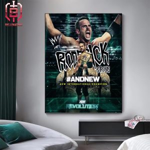 Roderick Strong Is The And New AEW International Champion AER Revolution 2024 Home Decor Poster Canvas
