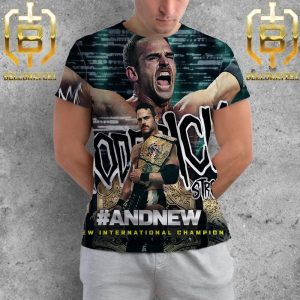 Roderick Strong becomes the new international champion at AEW International Champion All Over Print Shirt