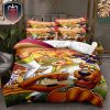 Scooby Doo Mystery Incorporated Funny Cartoon Movie Grey Background 3 Pattern Bed Set For Bedroom Bedding Set