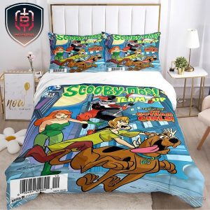 Scooby Doo Team Up Featuring Gothan Girl Cover Bed Set Full Size Bedding Set