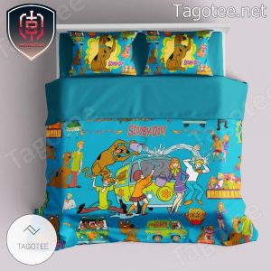 Scooby Doo Where Are You Funny Play With Team 3 Pattern Bed Set For Bedroom Bedding Set