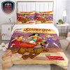 Scooby Doo Where Are You With Mystery Team Dark Background Quilt Duvet For Bedroom Bedding Set