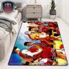 Shohoku High Team With All The Strongest Oppenents Basketball Slam Dunk Washable Living Room Kitchen Carpet Rug