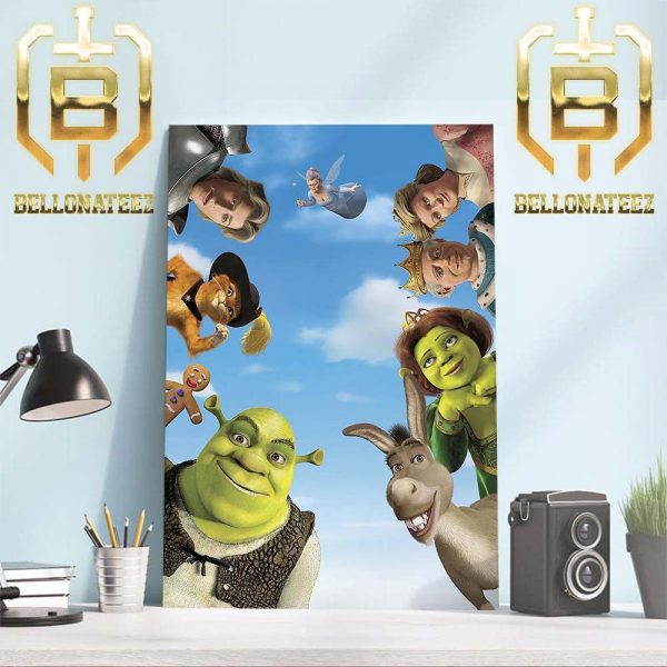 Shrek2 Re-Releases In Theaters April 12 For Its 20th Anniversary Home Decor Poster Canvas
