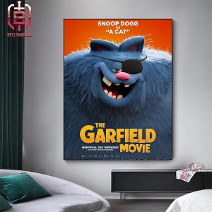 Snoop Dogg As A Cat In The Garfield Movie Memorial Day Weekend Releasing In Theaters On May 24 Home Decor Poster Canvas