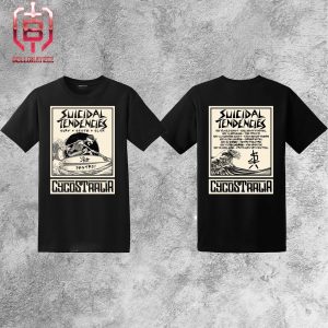 Suicidal Tendencies Surf Skate Slam Cycos Tralia From Their 2023 Australian Tour Merchandise Two Sides Unisex T-Shirt