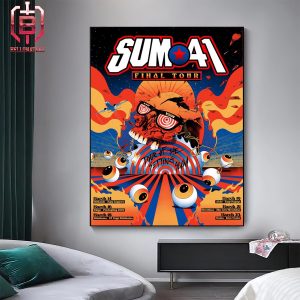 Sum 41 Tour Of The Setting Sum Poster Is Available Exclusively At Our Final Japan Shows Home Decor Poster Canvas
