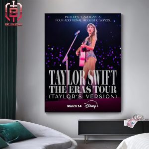 Taylor Swift The Eras Tour Taylor’s Version Includes Cardigan And Four Additional Acoustic Songs Arrives March 14 At 6PM PT Only On Disney Plus Home Decor Poster Canvas