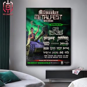 Testament Will Perform In Milwaukee Metalfest On Saturday May 18th 2024 Home Decor Poster Canvas