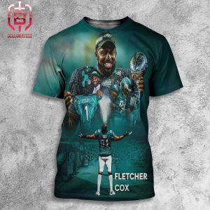 Thank You Philadelphia Eagles Fletcher Cox Congratulations On An Amazing NFL Career A Great Retirement All Over Print Shirt
