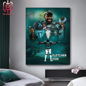 Thank You Philadelphia Eagles Fletcher Cox Congratulations On An Amazing NFL Career An Amazing Retirement Home Decor Poster Canvas