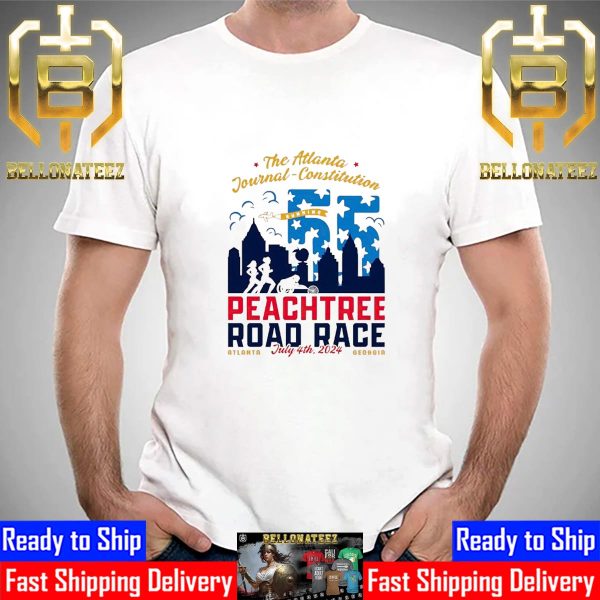 The Atlanta Journal Constitution Peachtree Road Race Atlanta July 4th 2024 Unisex T-Shirt