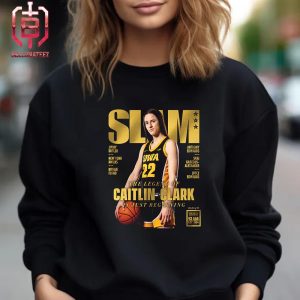 The Biggest Name In College Basketball Caitlin Clark Iowa Hawkeye’s Star Covers SLAM 249 Gold Metal Unisex T-Shirt